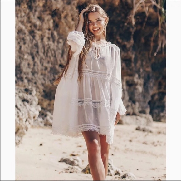 Boho Cottagecore Long Sleeve Sheer - Picture 3 of 7